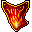 fiery rainbow shield
